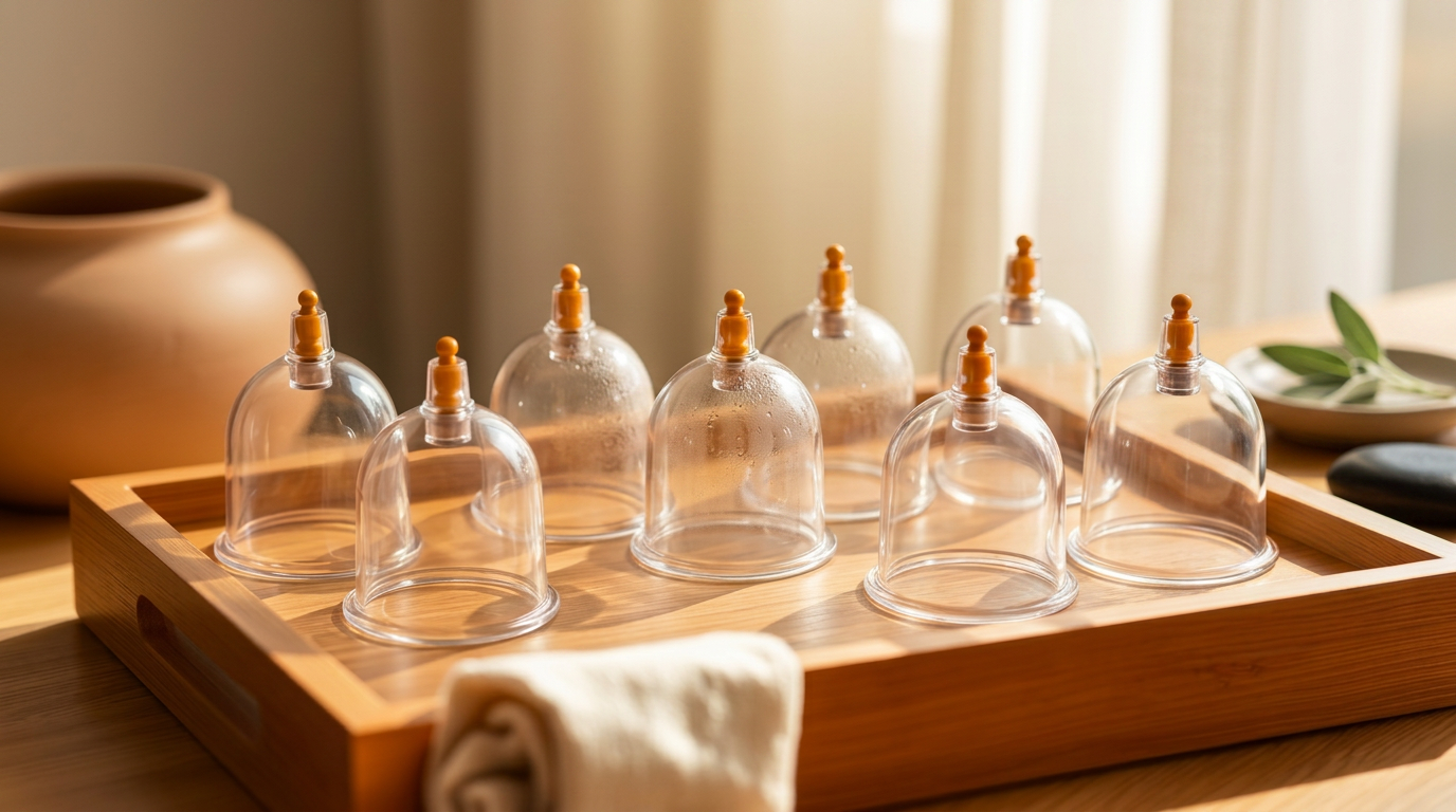 Dry cupping suction cups