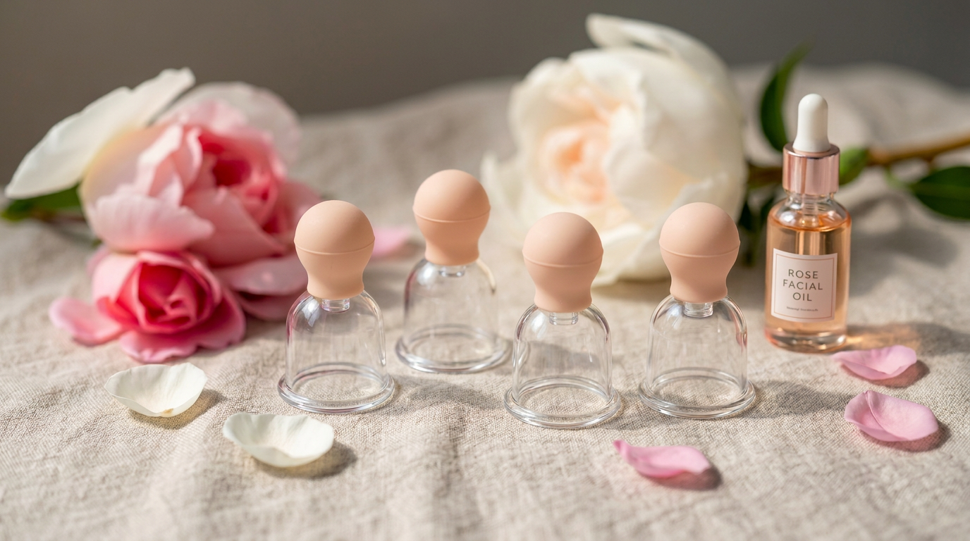 Facial cupping bulbs